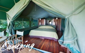 開放感ある巨大なテントでのんびり！ロッジ型テントにおすすめのタープ