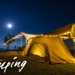 絶妙な組み合わせはドームテントとタープを連結して作るレイアウト空間！