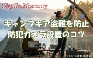 テントを離れる時のキャンプギア盗難を防止する防犯カメラと設置のコツ！