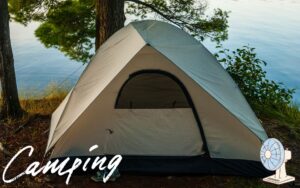 夏キャンプの静音＆パワフル最強扇風機！充電式で手軽に持ち運び