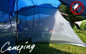 最強のキャンプ虫除け対策！メッシュのスクリーンタープがおすすめ