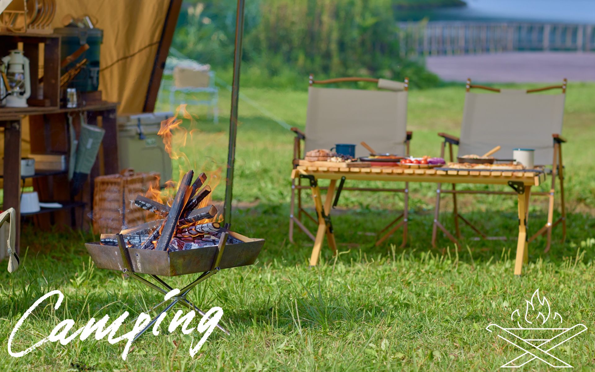 チタン焚き火台はステンレスより40％も軽いから長時間持ち運びも疲れない！