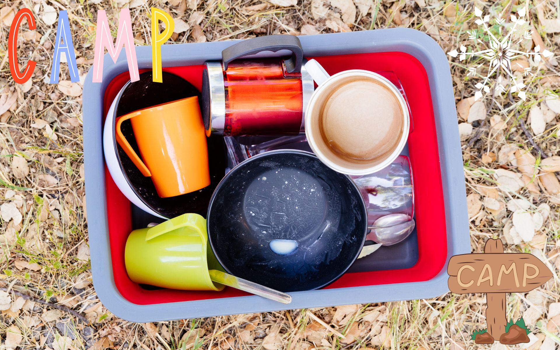 キャンプ洗い物のストレス解消！プロが教えるカゴやバケツで楽になる