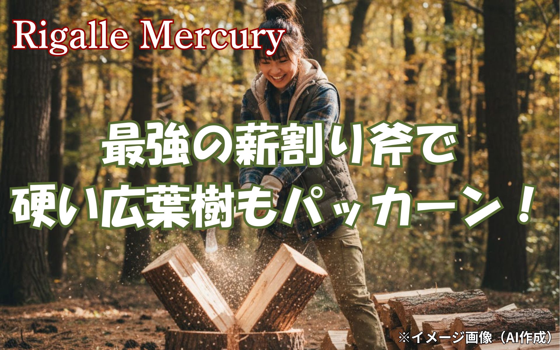 まだ薪割りは力任せ？最強の斧なら硬い広葉樹も「パッカーン」と快感の嵐